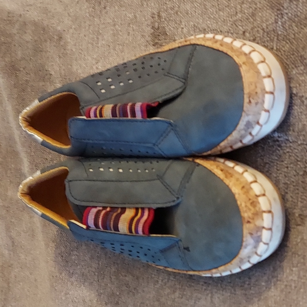 Blue size women's shoes